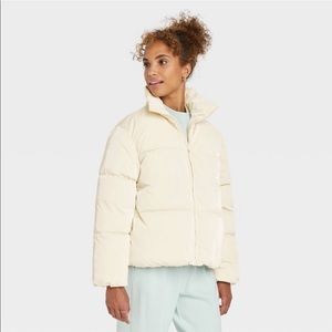White puffer jacket